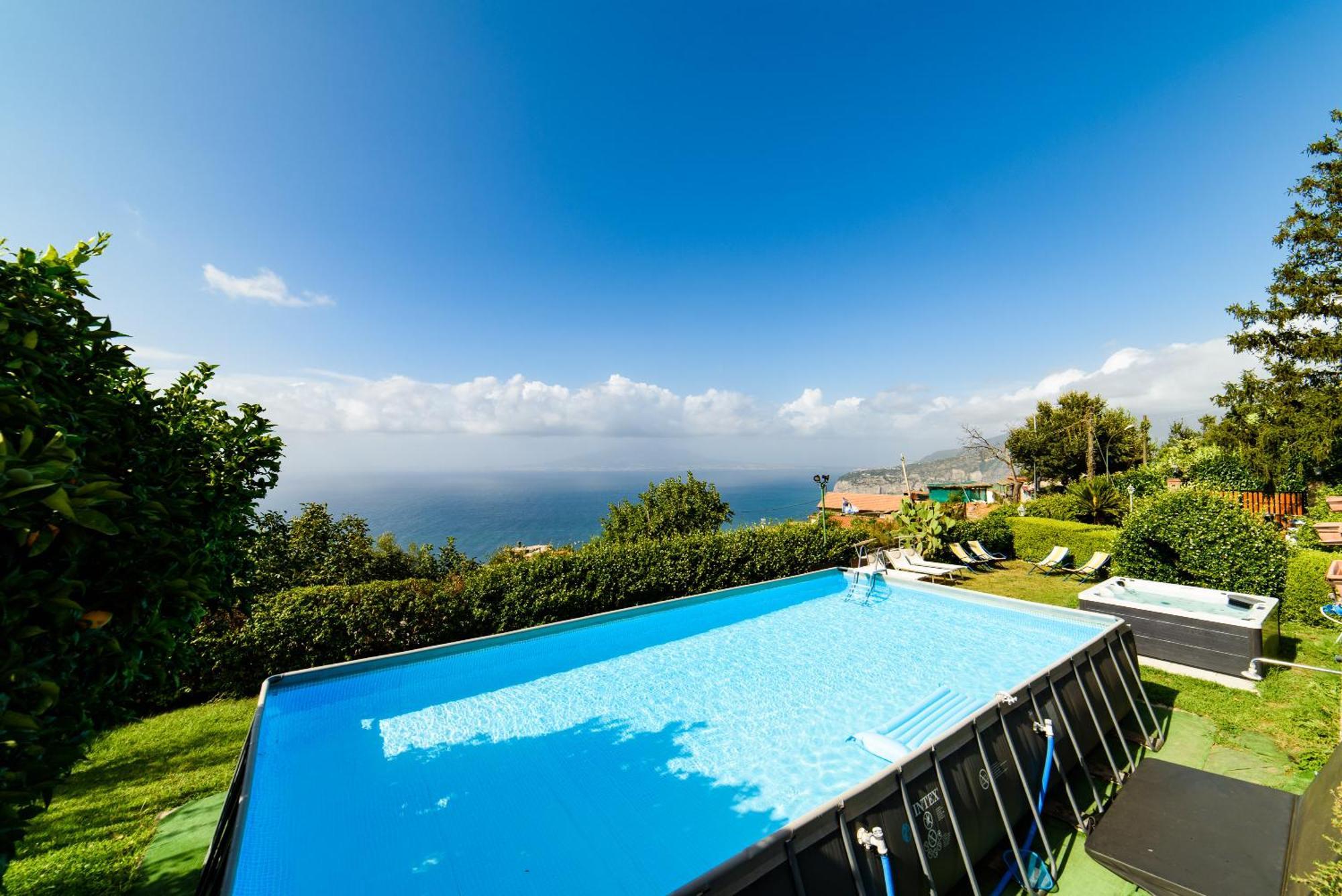Estate4Home - Villa Luisa Play&Pool SantʼAgata sui Due Golfi Kültér fotó